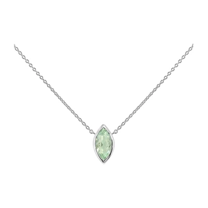 Casta Green Amethyst - stříbrný náhrdelník se zeleným ametystem