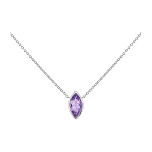 Casta S Amethyst - stříbrný náhrdelník s ametystem