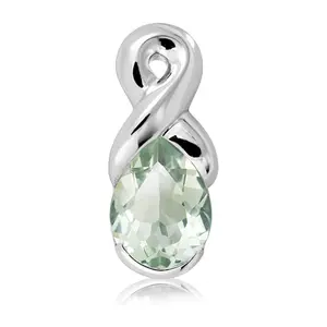 Maral S Green Amethyst - stříbrný přívěsek se zeleným amethystem