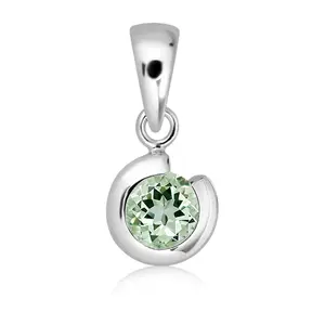 Torina S Green Amethyst - stříbrný přívěsek se zeleným ametystem