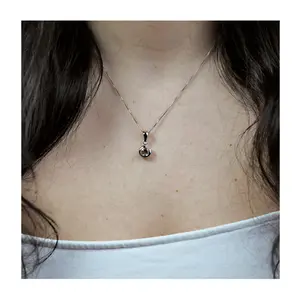 Torina S Green Amethyst - stříbrný přívěsek se zeleným ametystem