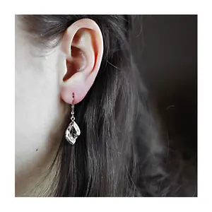 Marcin S White Topaz - stříbrné náušnice s bílým topazem