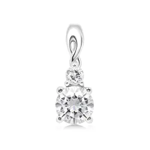 Mevia S White Topaz - stříbrné přívěsek s bílými topazy