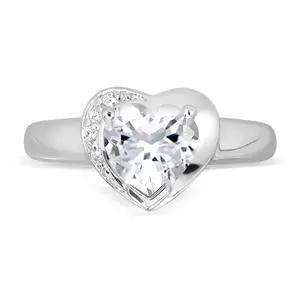 Selmira S White Topaz - prsten ze stříbra s bílým topazem