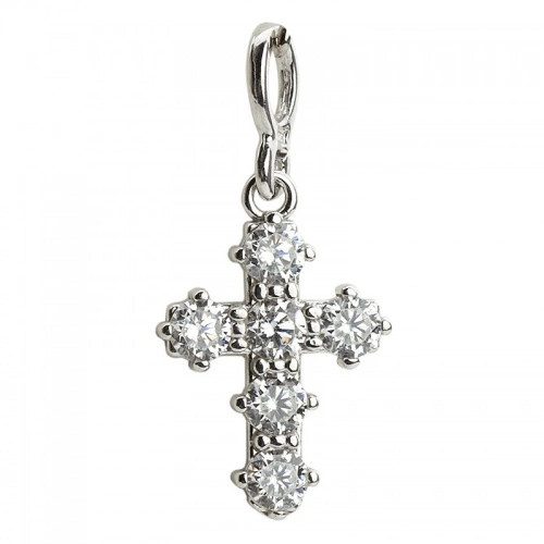 Marcelina - stříbrný křížek s kameny