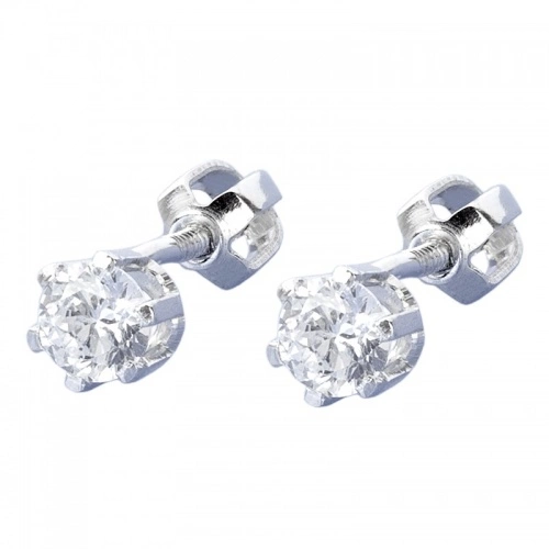 Darina  - zirkonové stříbrné naušnice