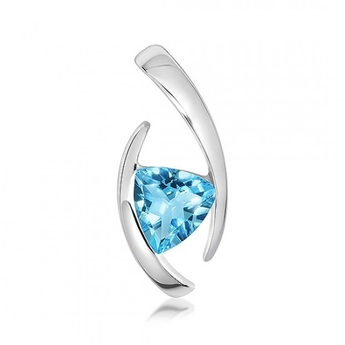 Dirk S Blue Topaz stříbrný přívěsek s modrým topazem