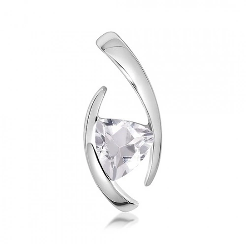 Dirk S White Topaz stříbrný přívěsek s bílým topazem