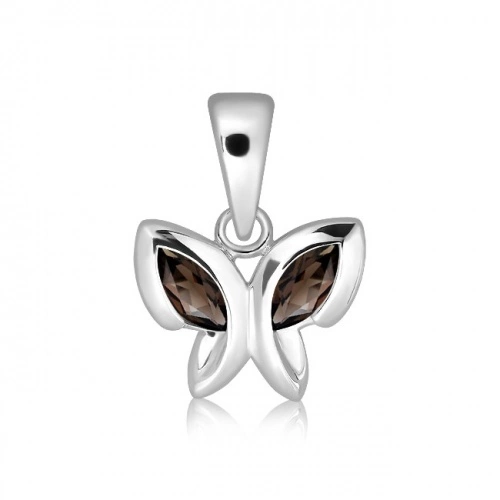 Dragi S Smoky Quartz stříbrný přívěsek s quartzem