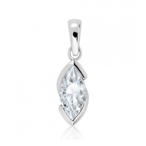 Jovan S White Topaz stříbrný přívěsek s bílým topazem