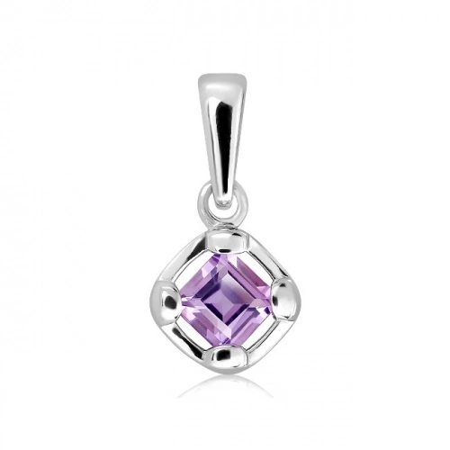 Lesia S Amethyst stříbrný přívěsek s ametystem