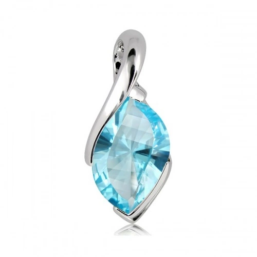 Marino S Blue Topaz stříbrný přívěsek s modrým topazem