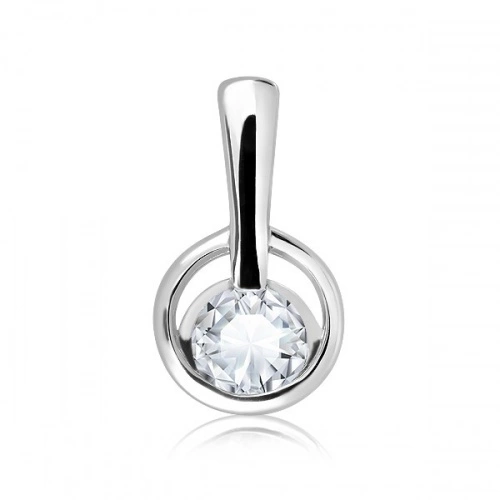Efin S White Topaz stříbrný přívěsek s bílým topazem