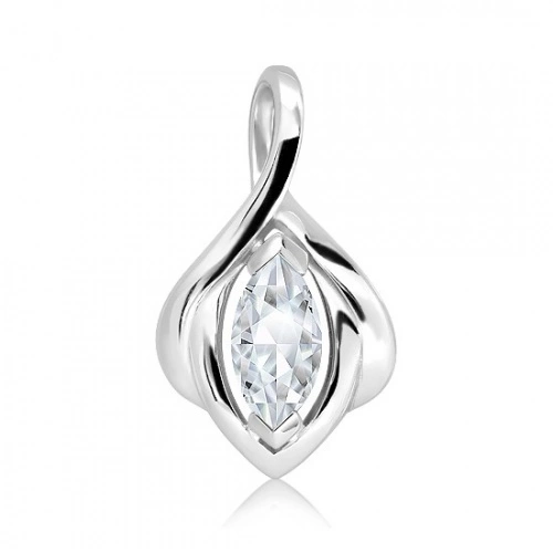 Amáta S White Topaz stříbrný přívěsek s bílým topazem