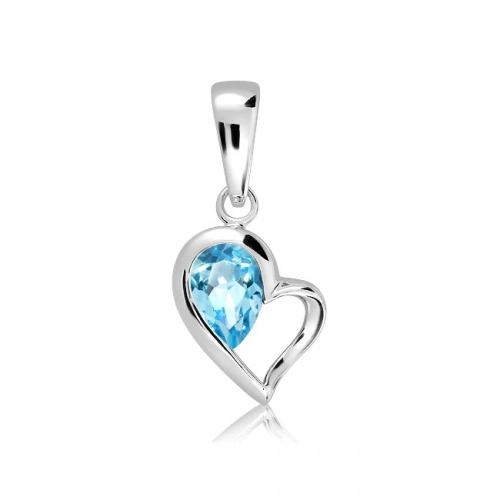 Gary S Blue Topaz stříbrný přívěsek s modrým topazem
