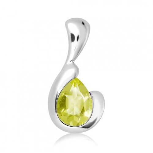 Besim S Lemon Citrine stříbrný přívěsek s citrínem