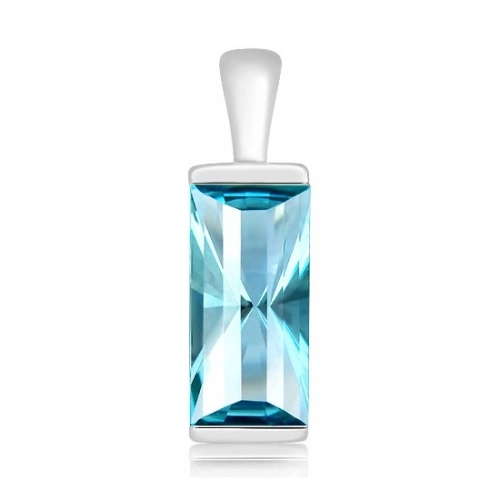 Admir S Blue Topaz stříbrný přívěsek s modrým topazem