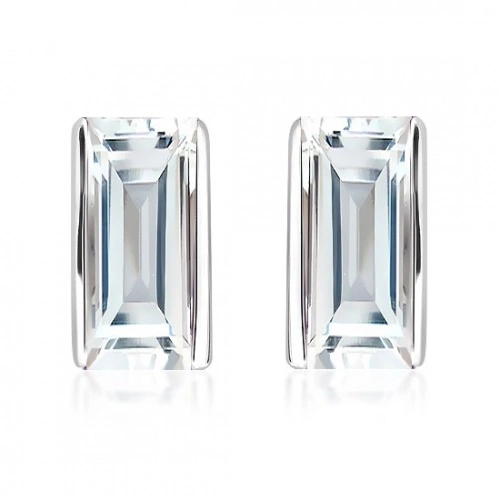 Adi S White Topaz stříbrné náušnice s topazem