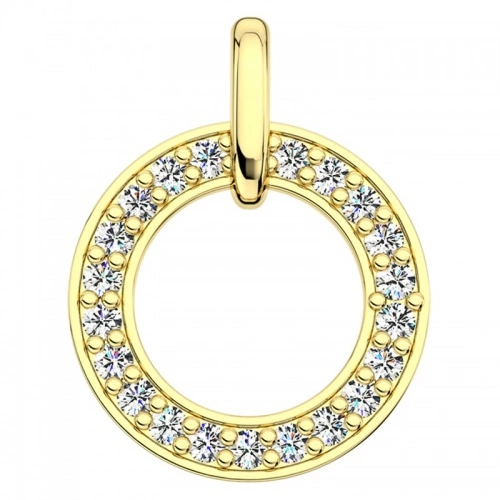 Nola Gold Briliant přívěsek ze žlutého zlata s brilianty