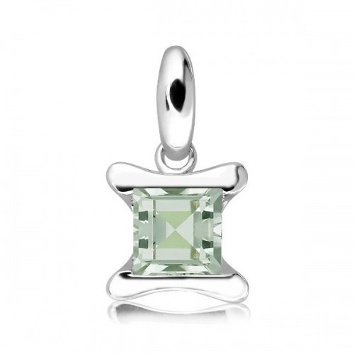 Alesia S Green Amethyst stříbrný přívěsek se zeleným ametystem
