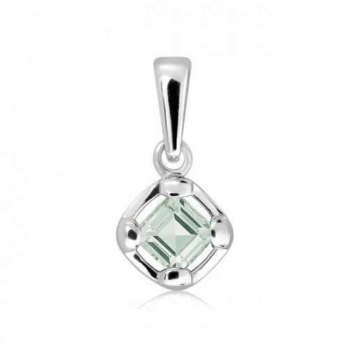 Lesia S Green Amethyst stříbrný přívěsek se zeleným ametystem