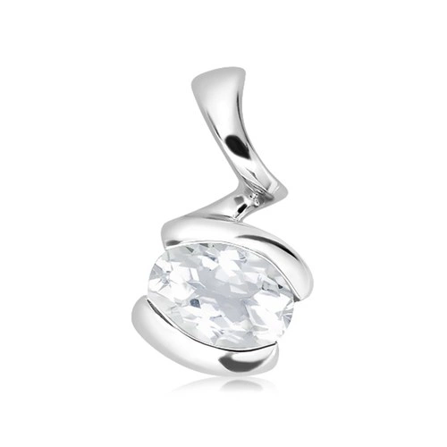Severie S White Topaz stříbrný přívěsek s bílým topazem