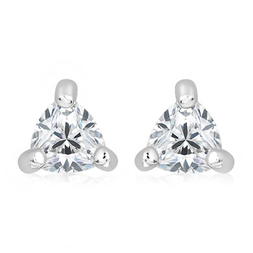 Galie S White Topaz stříbrné náušnice s bílým topazem