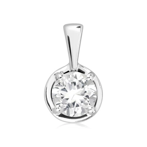 Hermes S White Topaz stříbrný přívěsek s bílým topazem