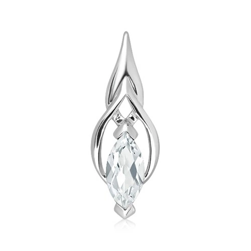 Erosa S White Topaz stříbrný přívěsek s bílým topazem