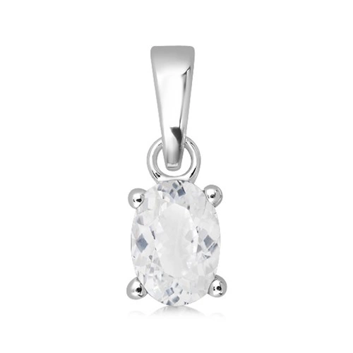 Terva S White Topaz stříbrný přívěsek s bílým topazem