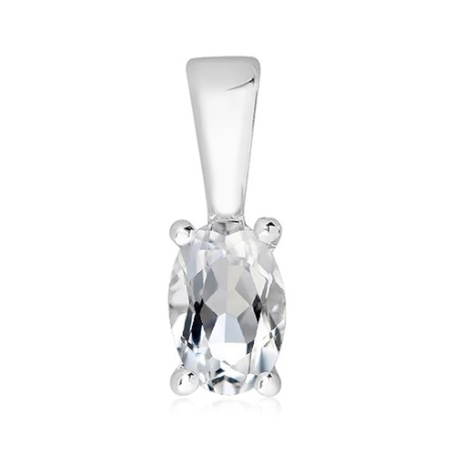 Niverni S White Topaz stříbrný přívěsek s bílým topazem
