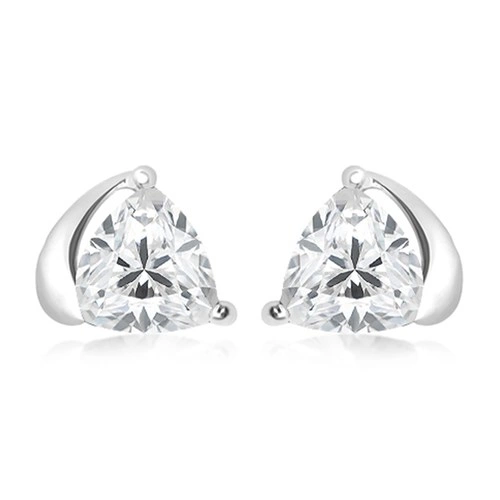 Lovise S White Topaz stříbrné náušnice s bílým topazem