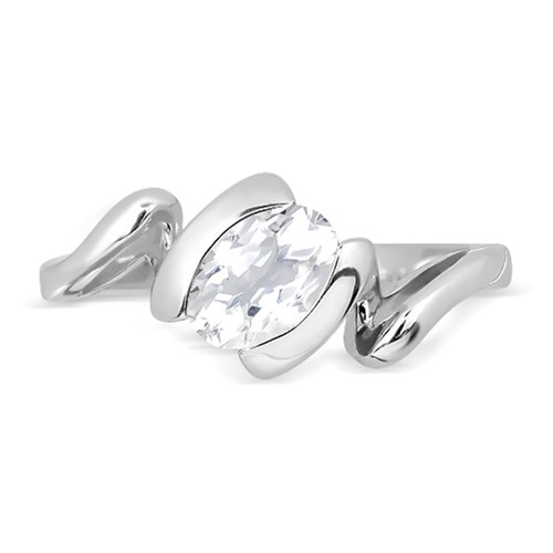 Anea S White Topaz prsten ze stříbra s bílým topazem