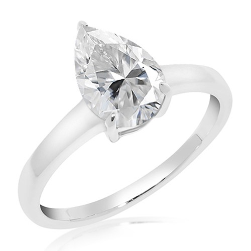 Amunet S White Topaz prsten ze stříbra s bílým topazem