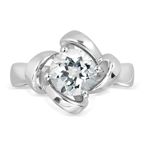 Cipri S White Topaz prsten ze stříbra s bílým topazem