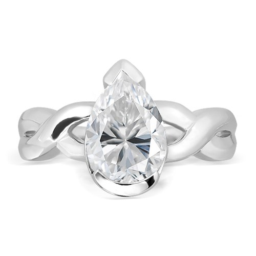 Edel S White Topaz prsten ze stříbra s bílým topazem