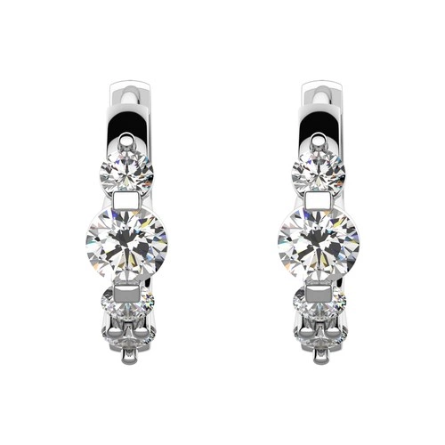 Xenie-stříbrné náušnice se zirkony