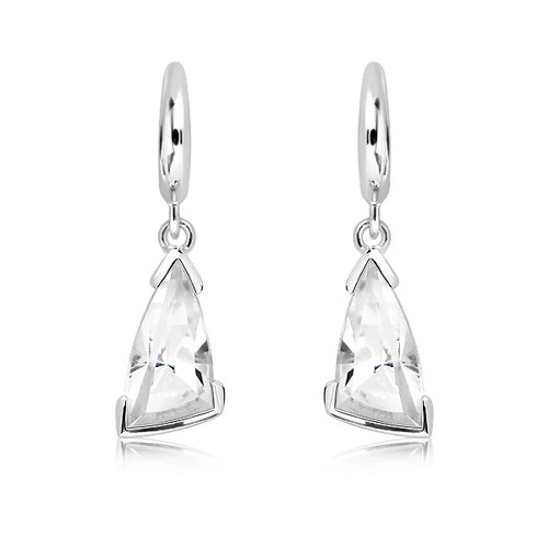 Myra S WhiteTopaz stříbrné náušnice s bílým topazem