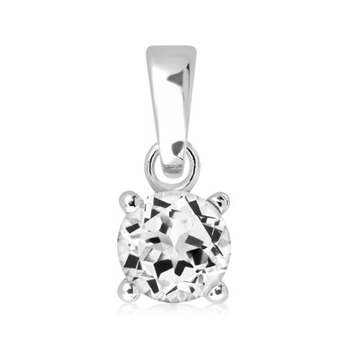 Janus S White Topaz stříbrný přívěsek s bílým topazem