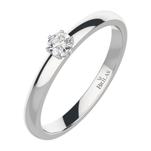 Thalia S White Topaz prsten ze stříbra s bílým topazem
