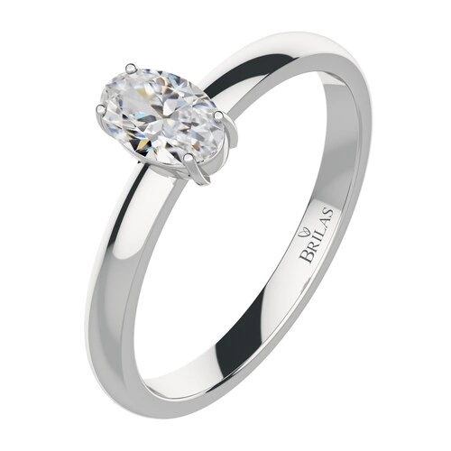 Cali S White Topaz prsten ze stříbra s bílým topazem