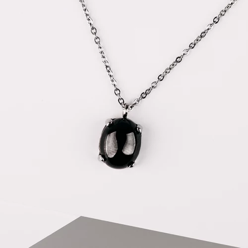 Sidera BL Steel přívěsek a řetízek z chirurgické oceli se zirkonem