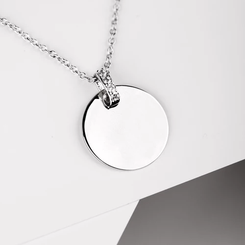 Selvyn stříbrný přívěsek s bílými zirkony