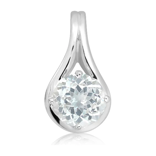 Derat White Topaz stříbrný přívěsek s bílým topazem