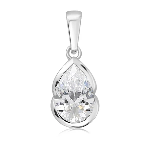 Teras White Topaz stříbrný přívěsek s bílým topazem