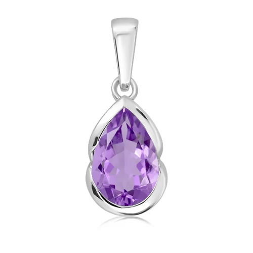 Teras S Amethyst stříbrný přívěsek s fialovým amethystem