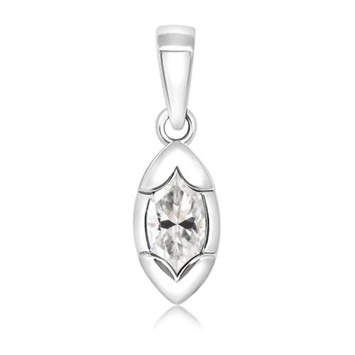 Roset White Topaz stříbrný přívěsek s bílým topazem