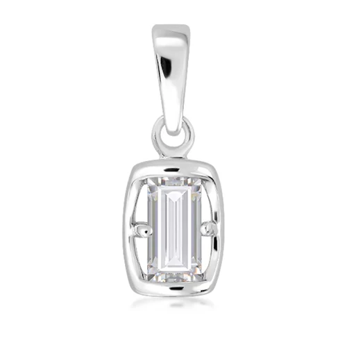 Mist White Topaz stříbrný přívěsek s bílým Topazem