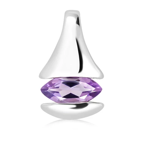 Danube S Amethyst stříbrný přívěsek s fialovým amethystem
