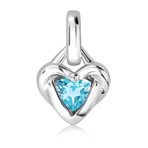 Waltz Blue Topaz stříbrný přívěsek s modrým topazem